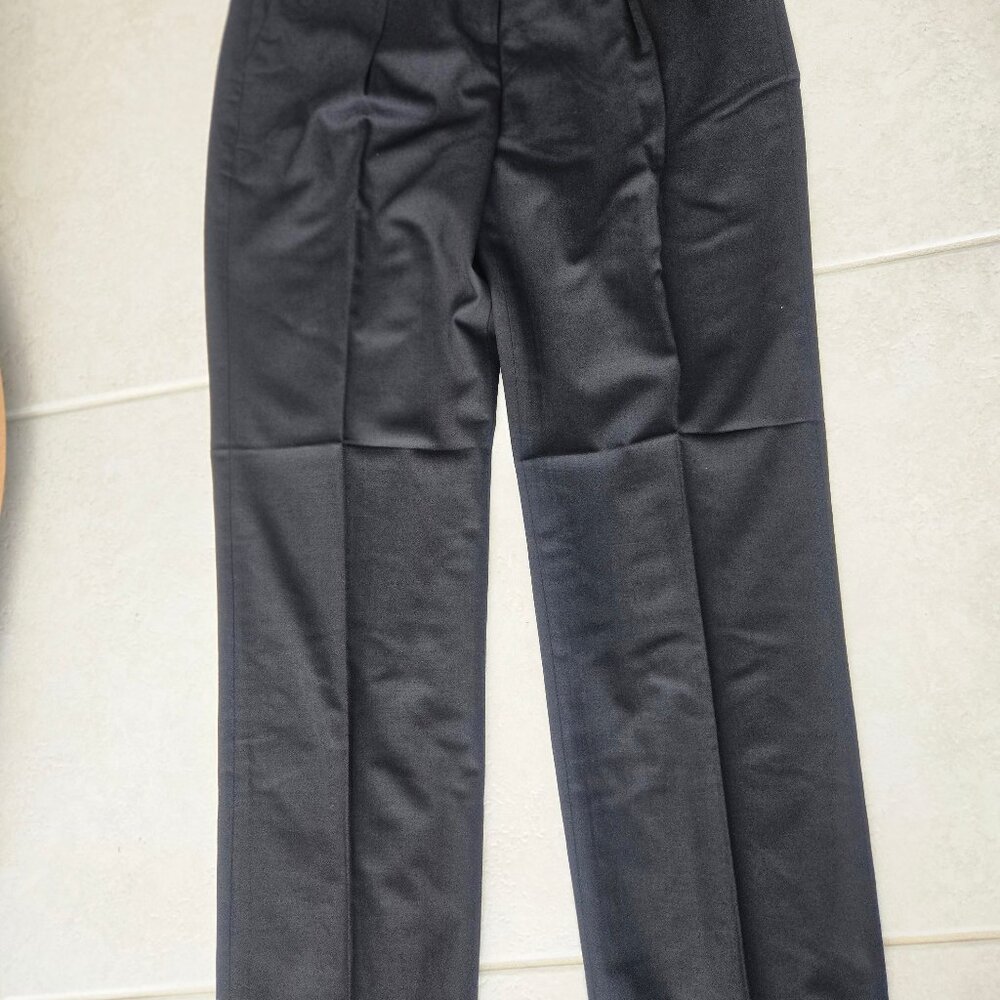 NWT JCrew Portia  Wool Pant 8 10 black stretch